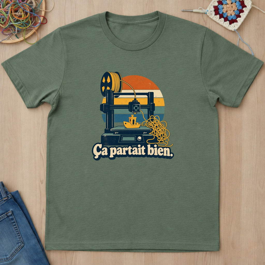 T-shirt mockup — Military Green