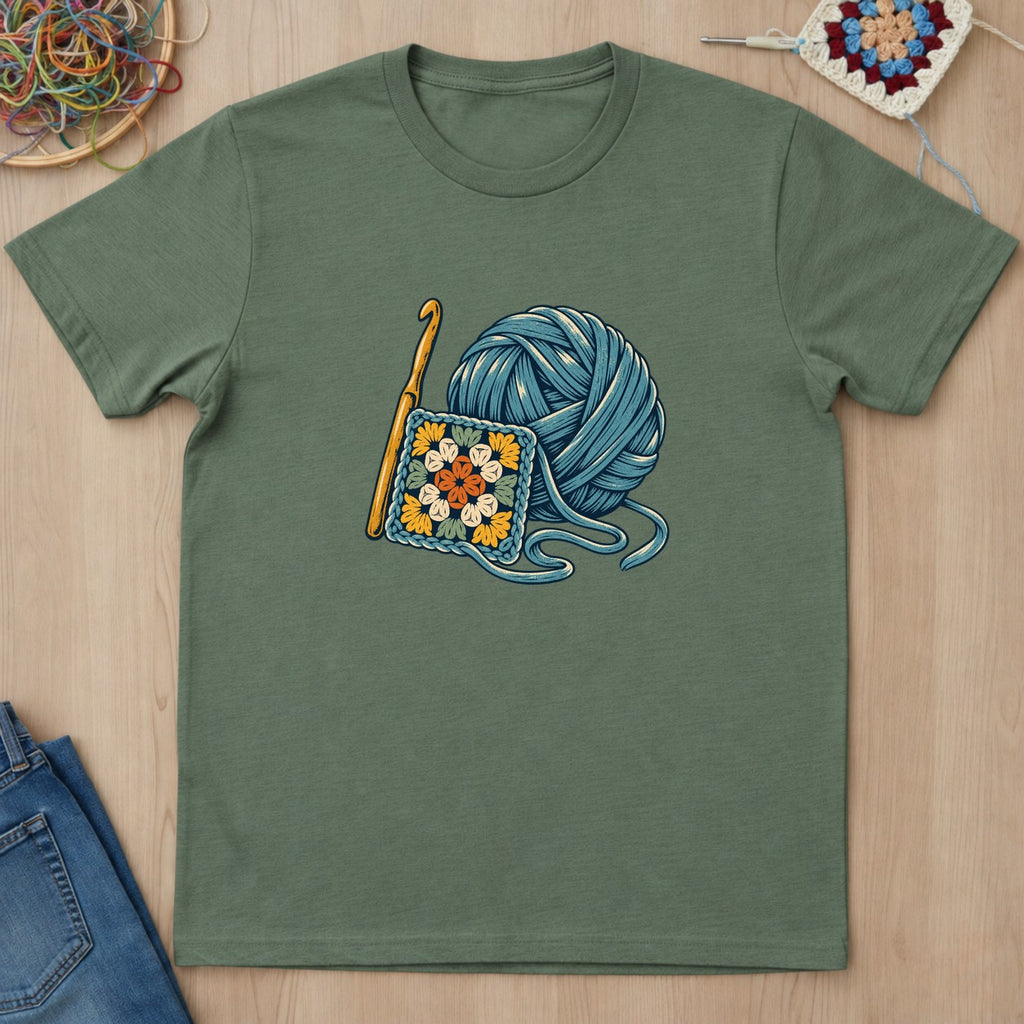 T-shirt mockup — Military Green