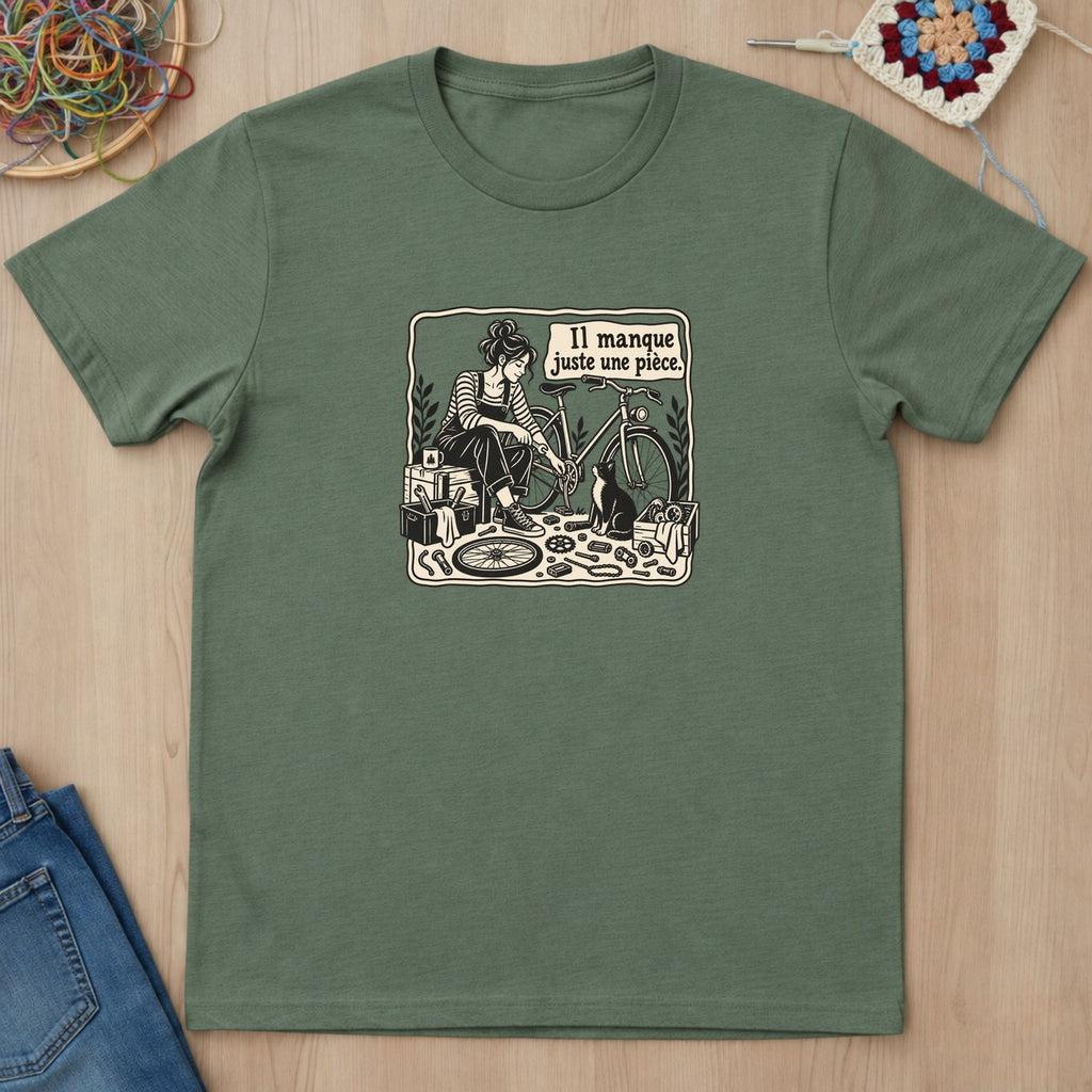 T-shirt mockup — Military Green