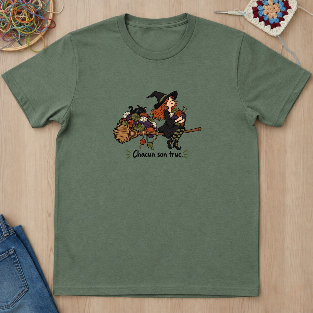 T-shirt mockup — Military Green