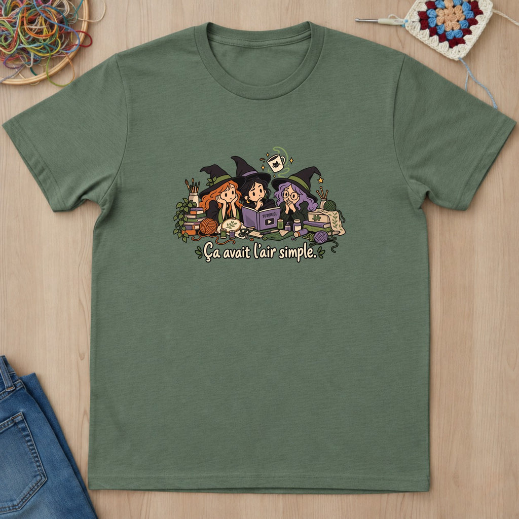 T-shirt mockup — Military Green