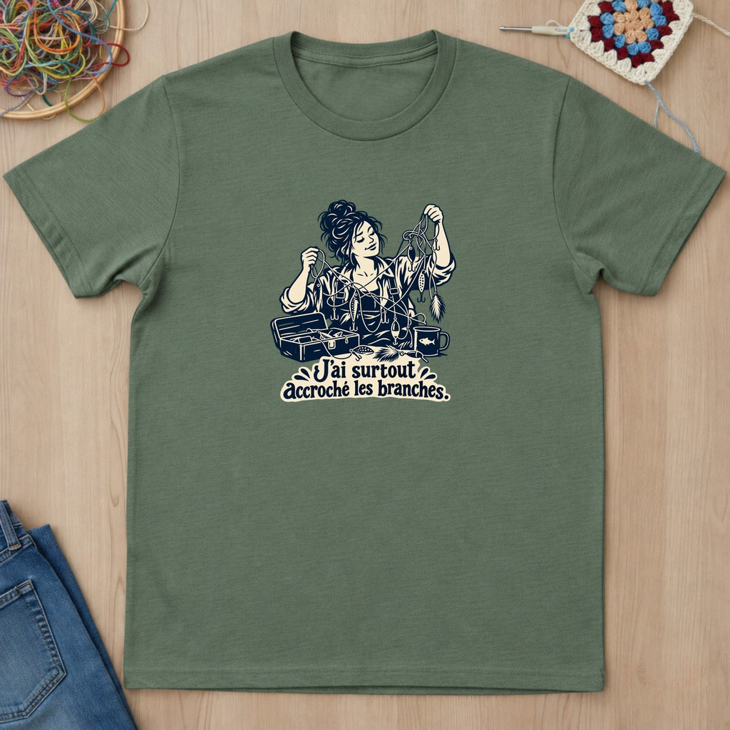 T-shirt mockup — Military Green