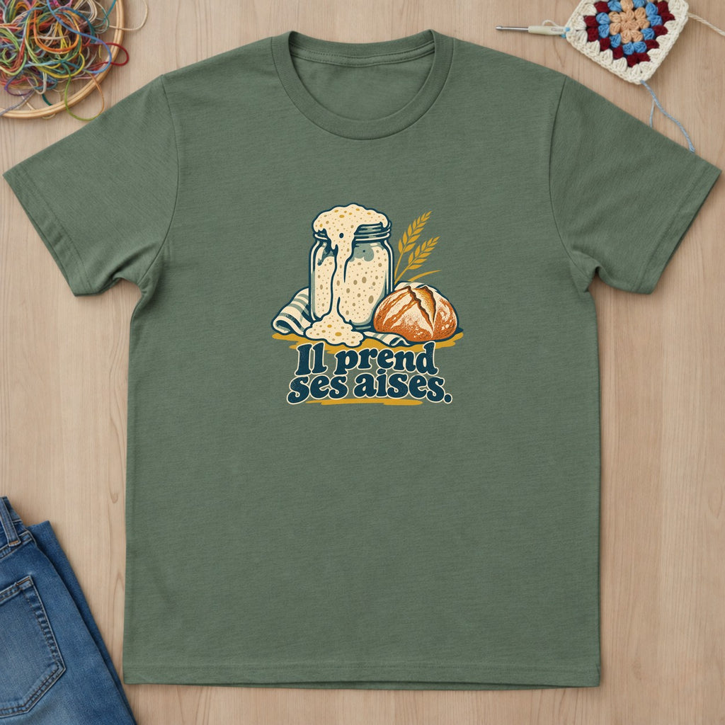 T-shirt mockup — Military Green