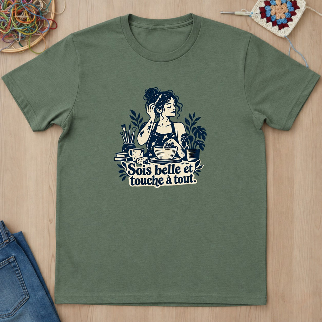 T-shirt mockup — Military Green