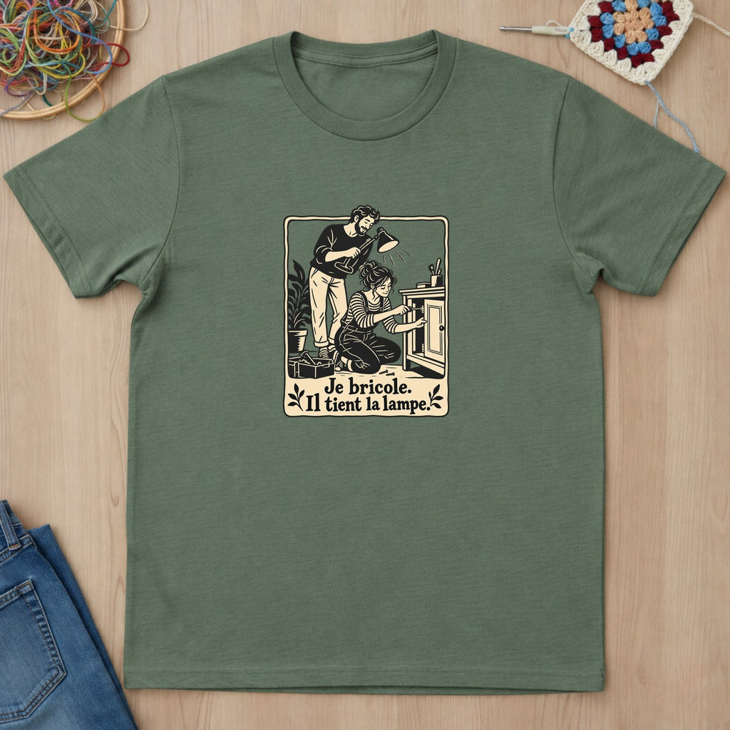 T-shirt mockup — Military Green