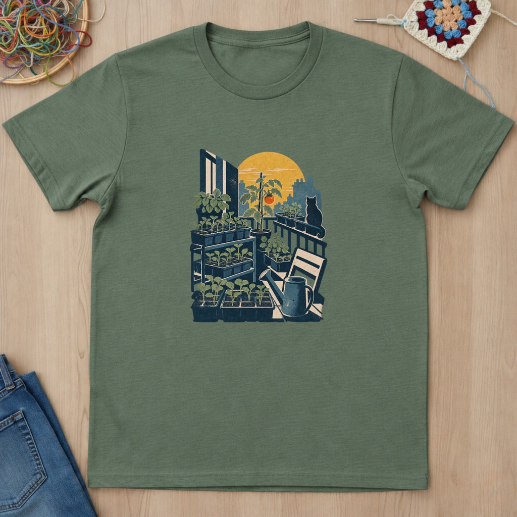 T-shirt mockup — Military Green