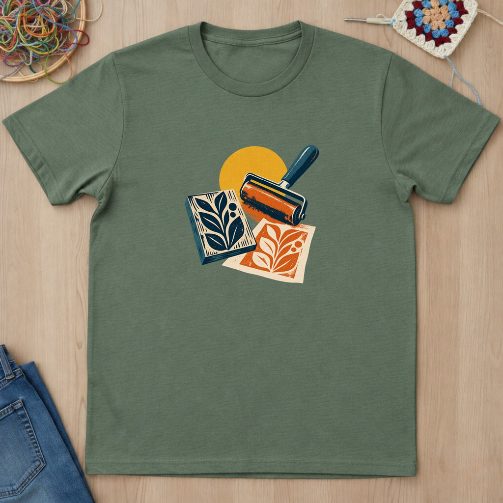 T-shirt mockup — Military Green