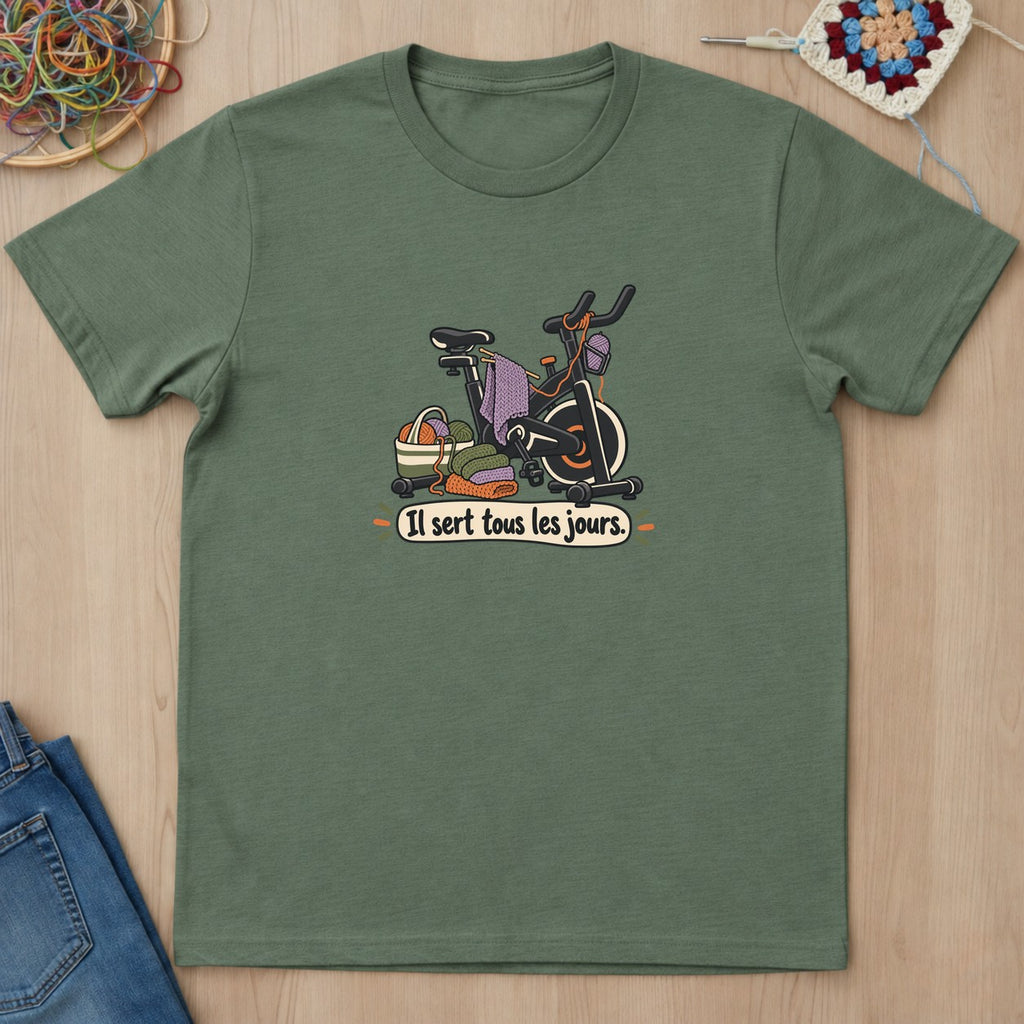 T-shirt mockup — Military Green