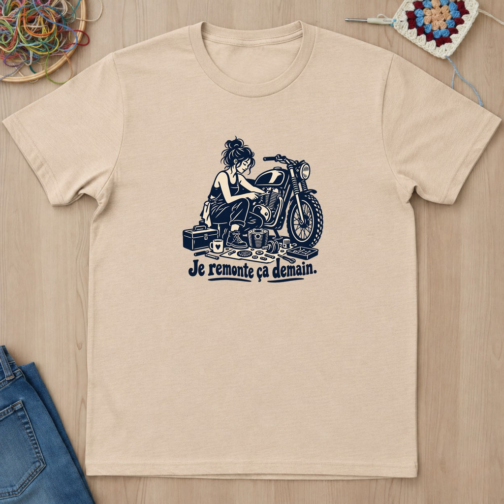 T-shirt mockup — Natural