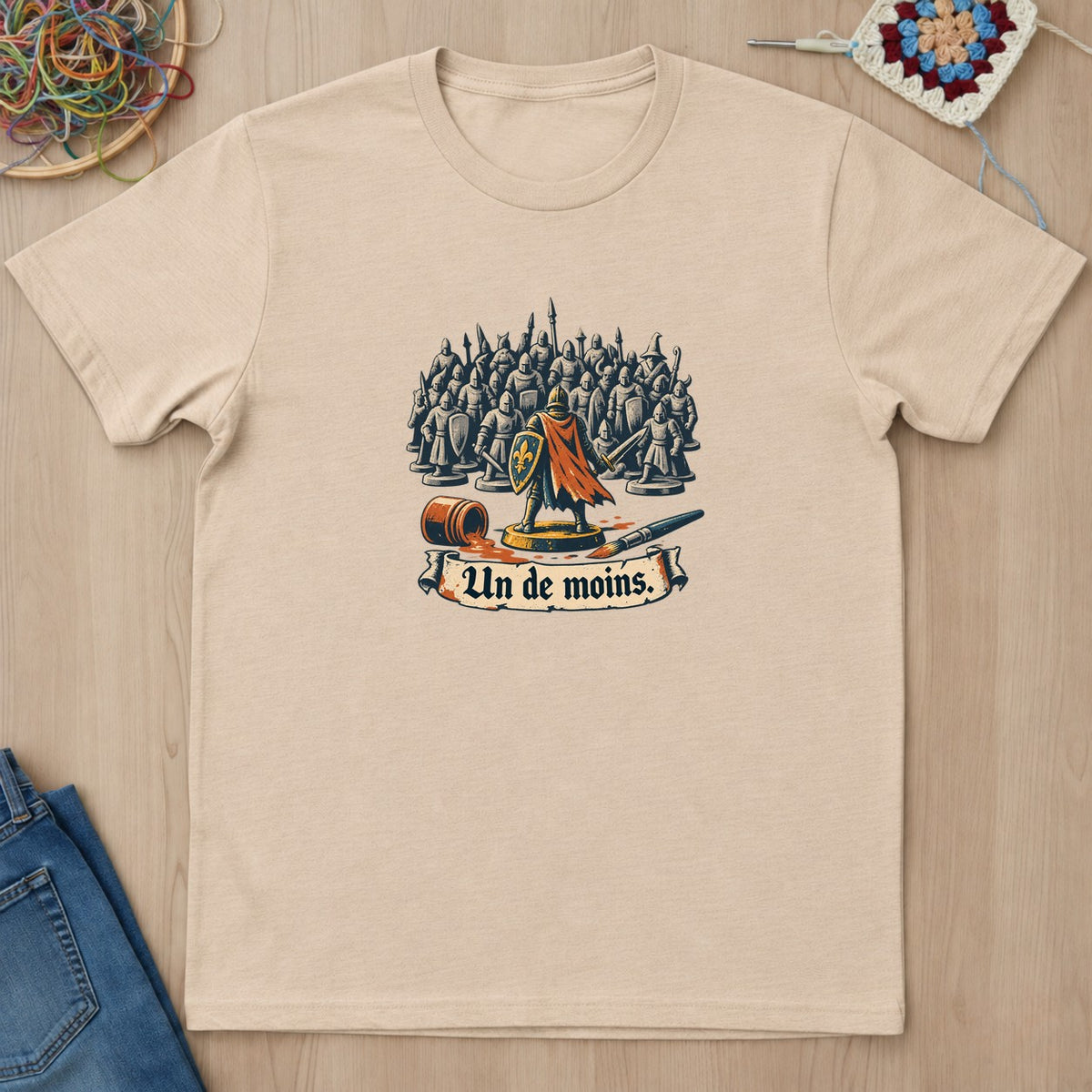 T-shirt mockup — Natural