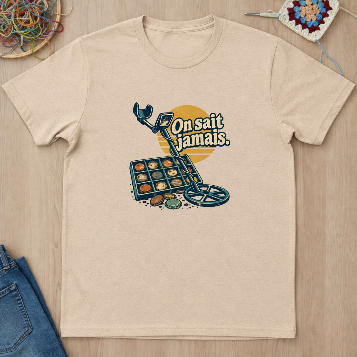 T-shirt mockup — Natural