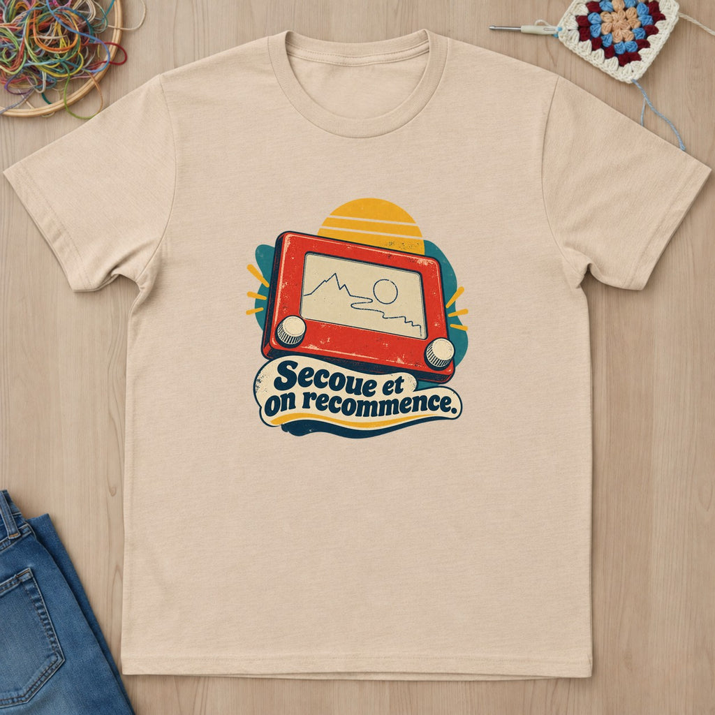 T-shirt mockup — Natural