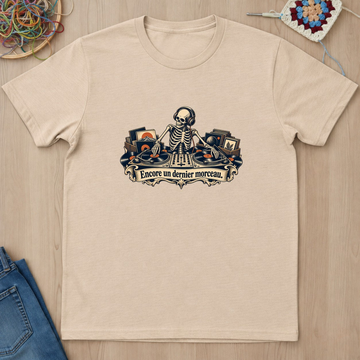 T-shirt mockup — Natural