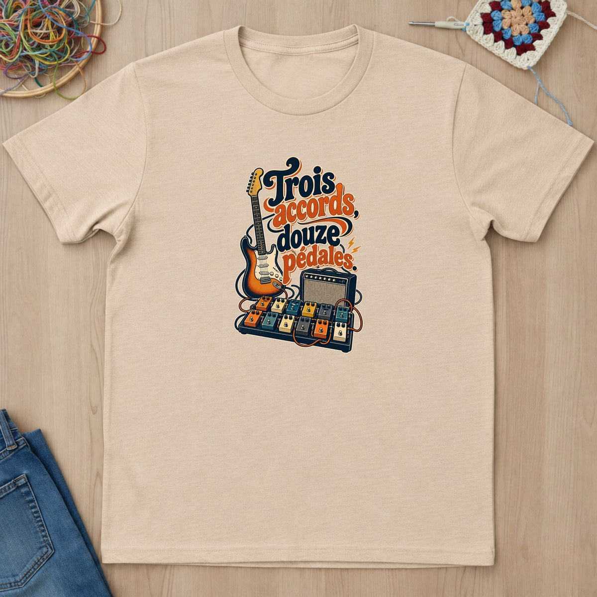 T-shirt mockup — Natural