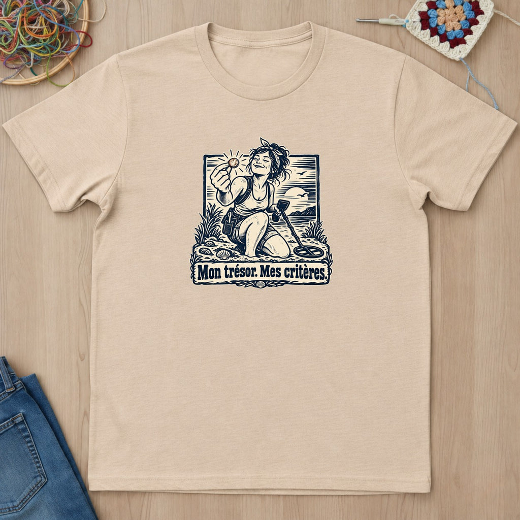 T-shirt mockup — Natural