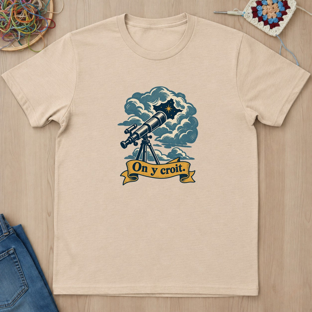 T-shirt mockup — Natural
