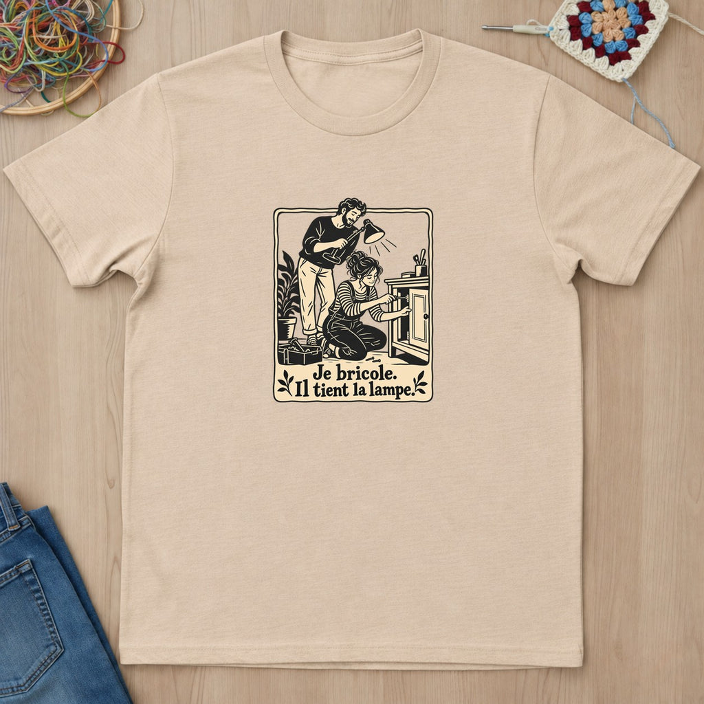 T-shirt mockup — Natural