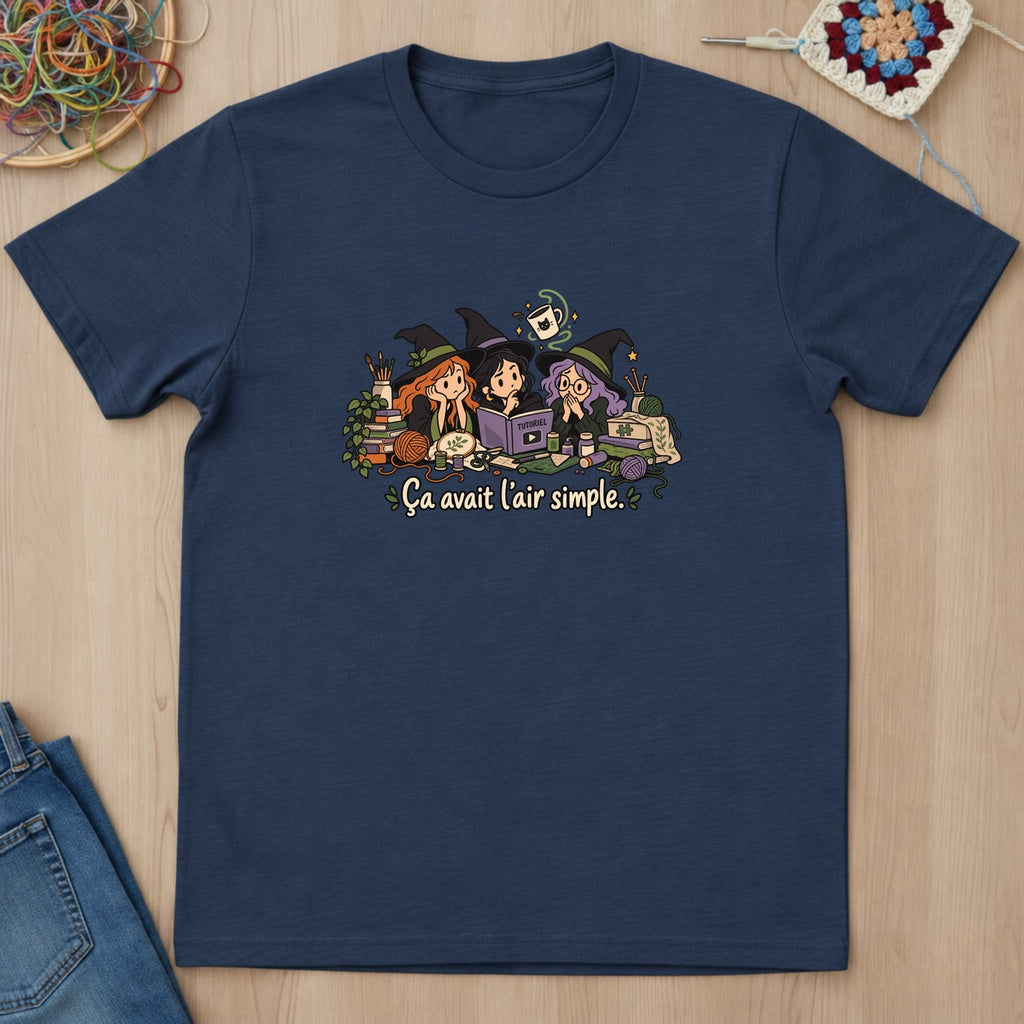 T-shirt mockup — Navy