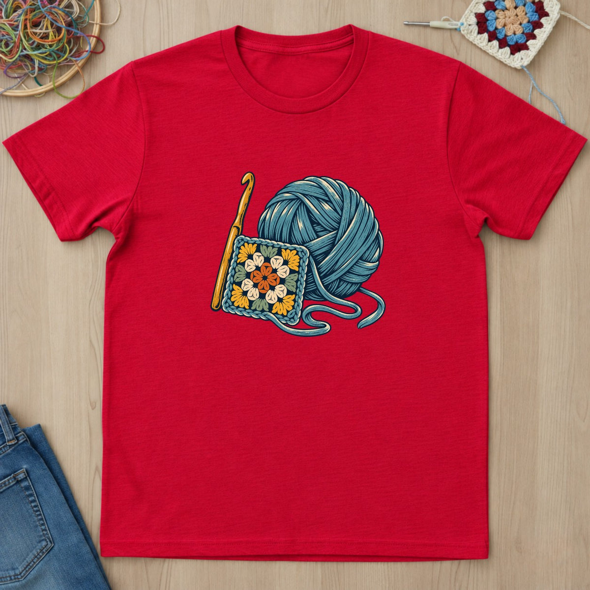 T-shirt mockup — Red