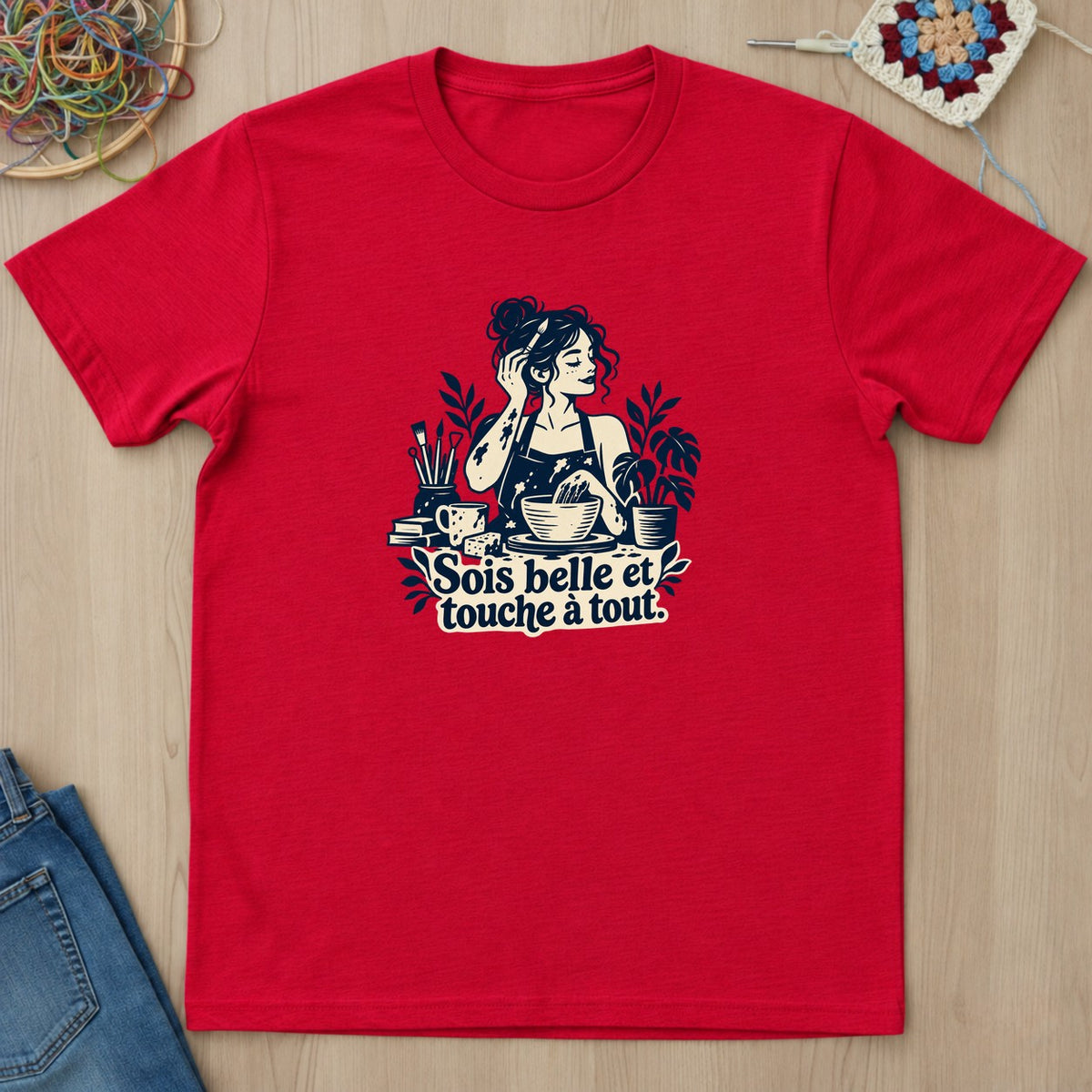 T-shirt mockup — Red