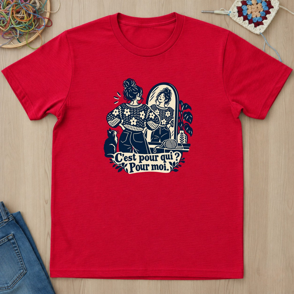 T-shirt mockup — Red