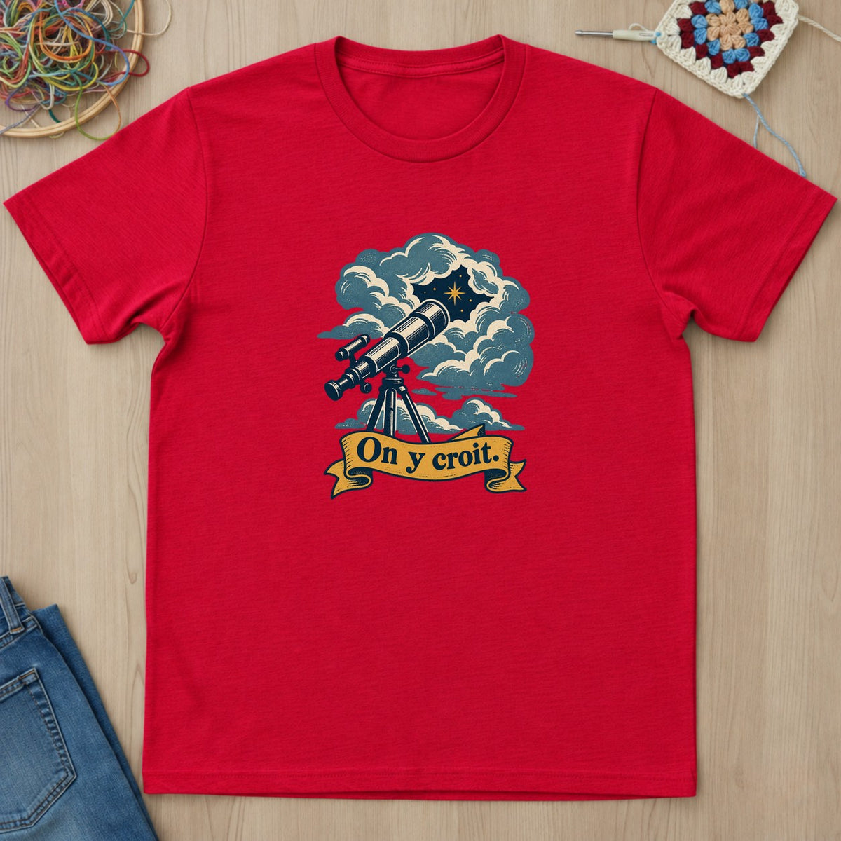 T-shirt mockup — Red