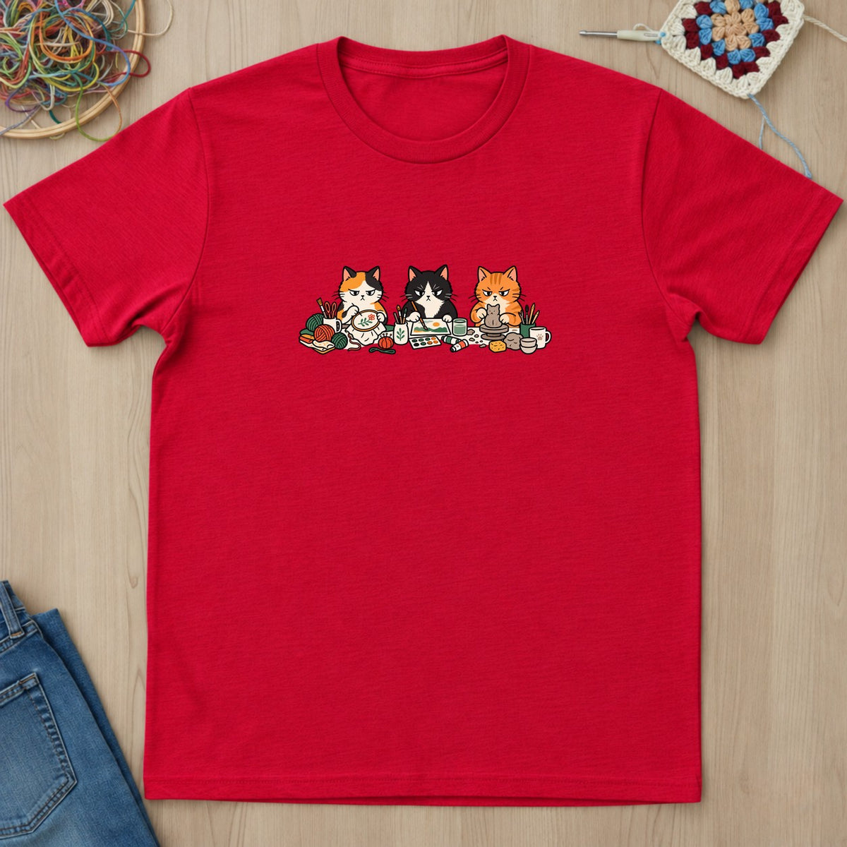 T-shirt mockup — Red