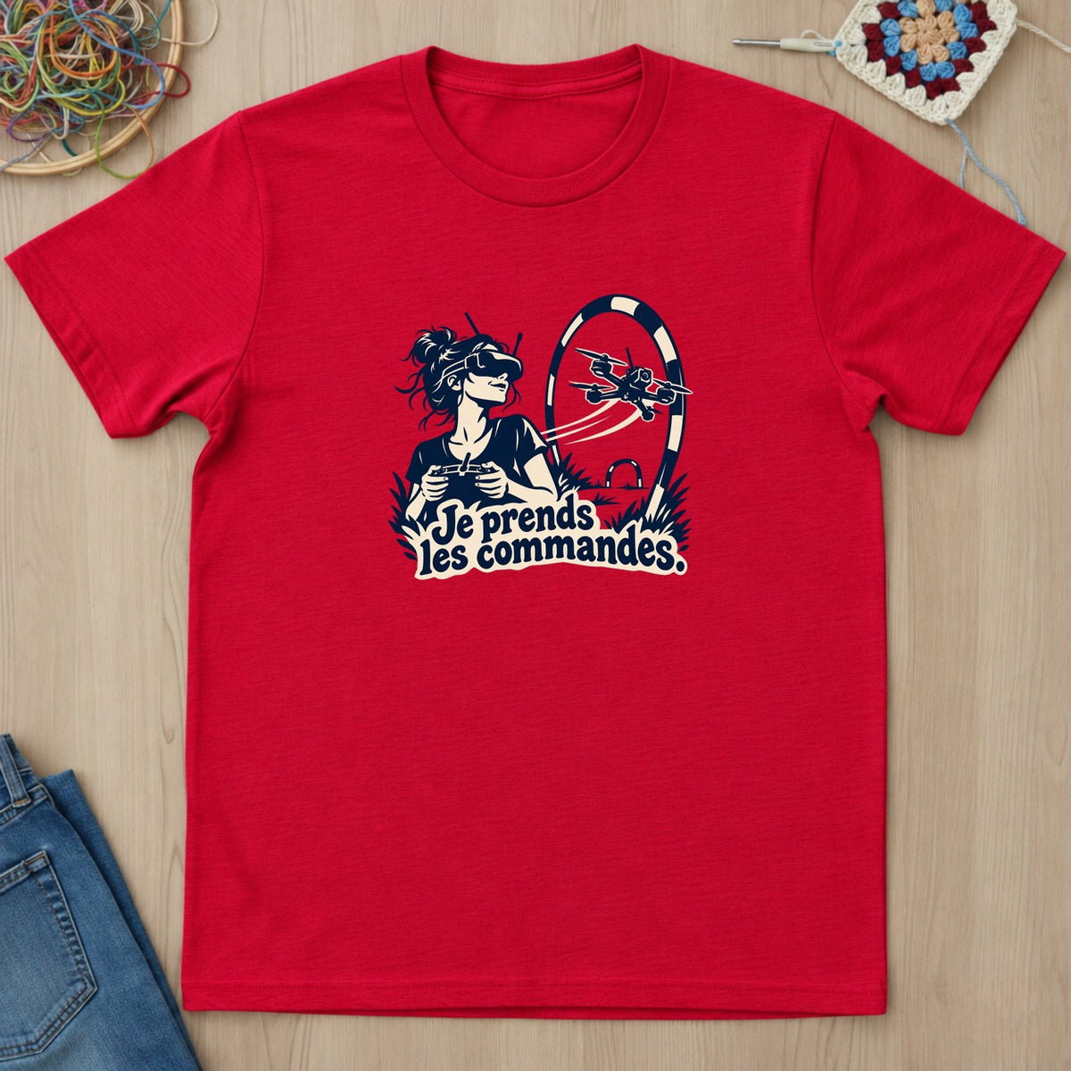 T-shirt mockup — Red