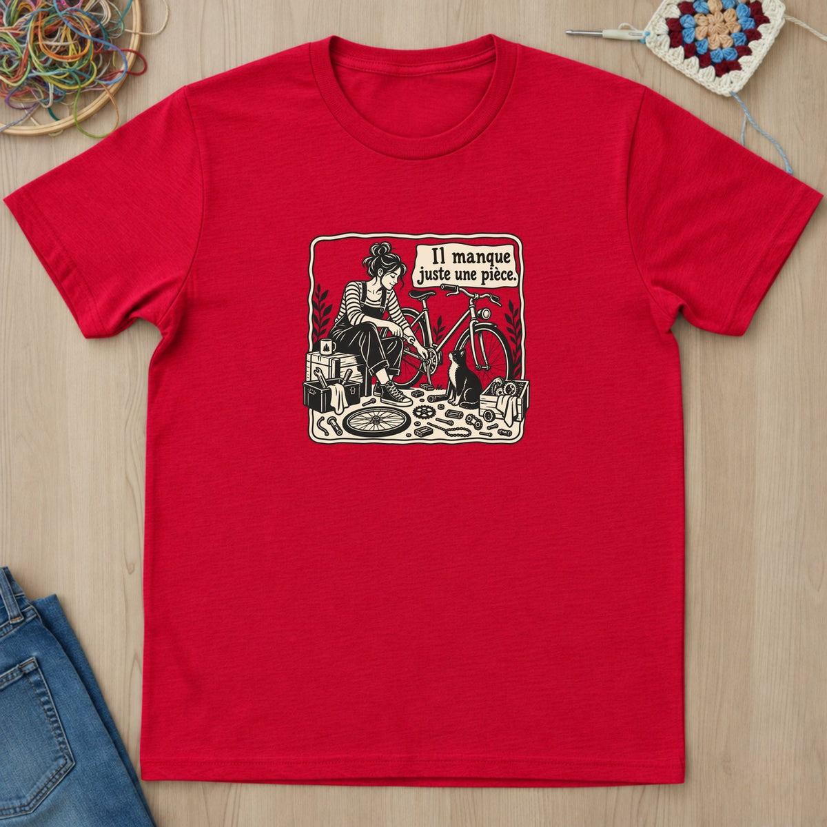 T-shirt mockup — Red