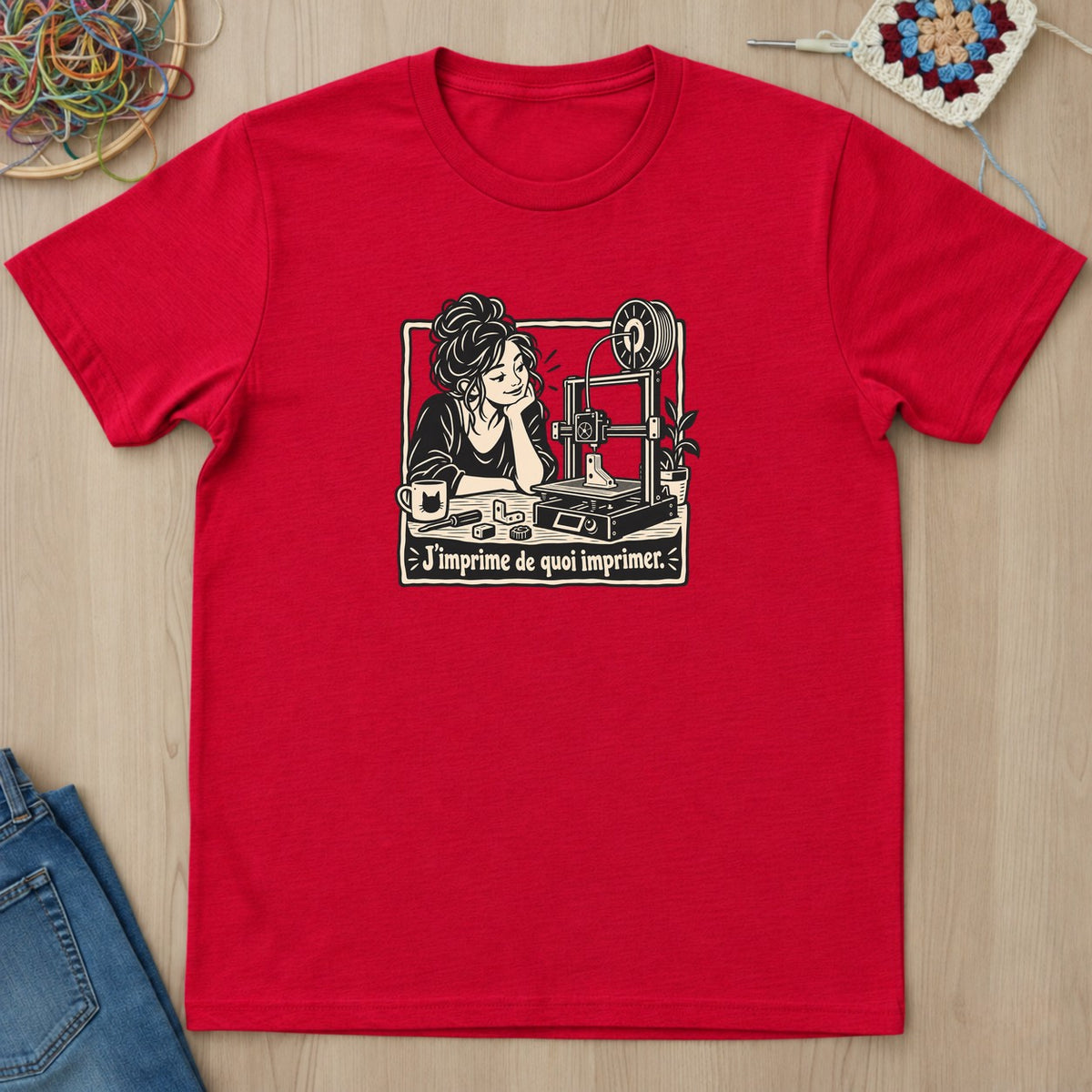 T-shirt mockup — Red