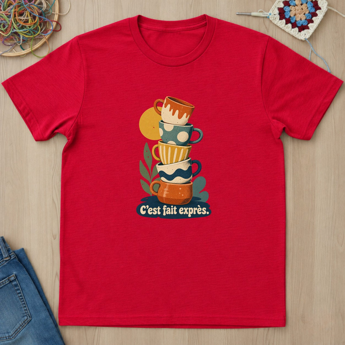 T-shirt mockup — Red
