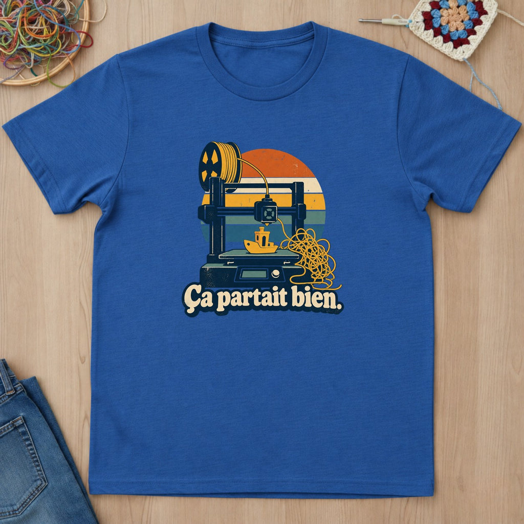 T-shirt mockup — Royal
