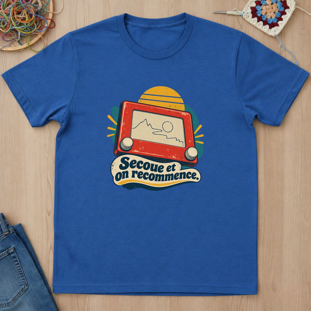 T-shirt mockup — Royal