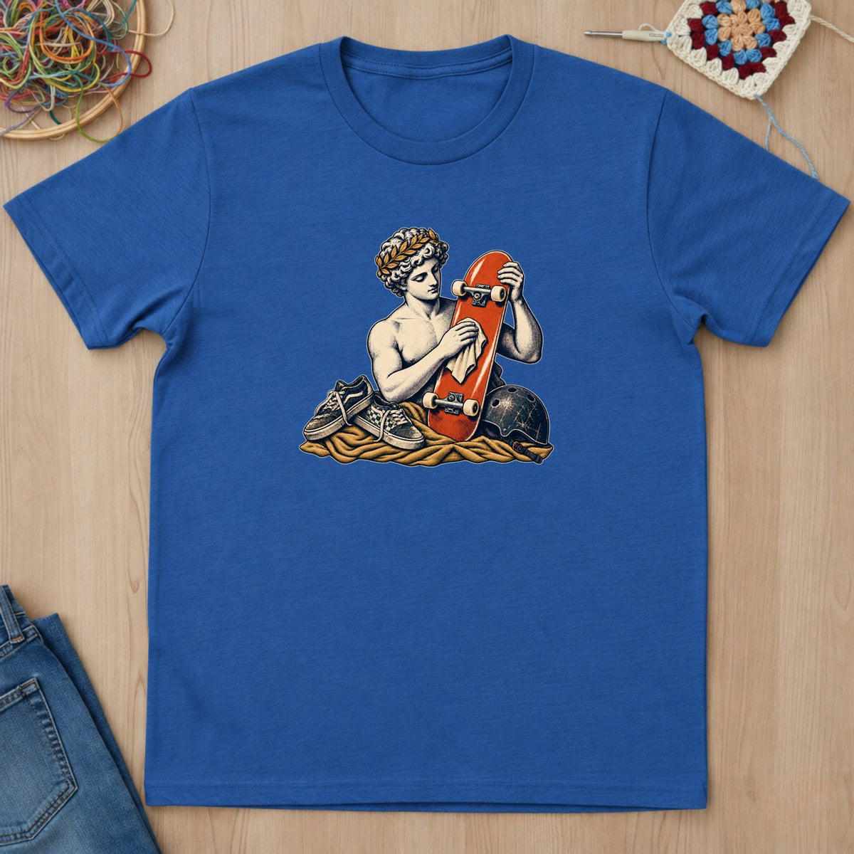 T-shirt mockup — Royal