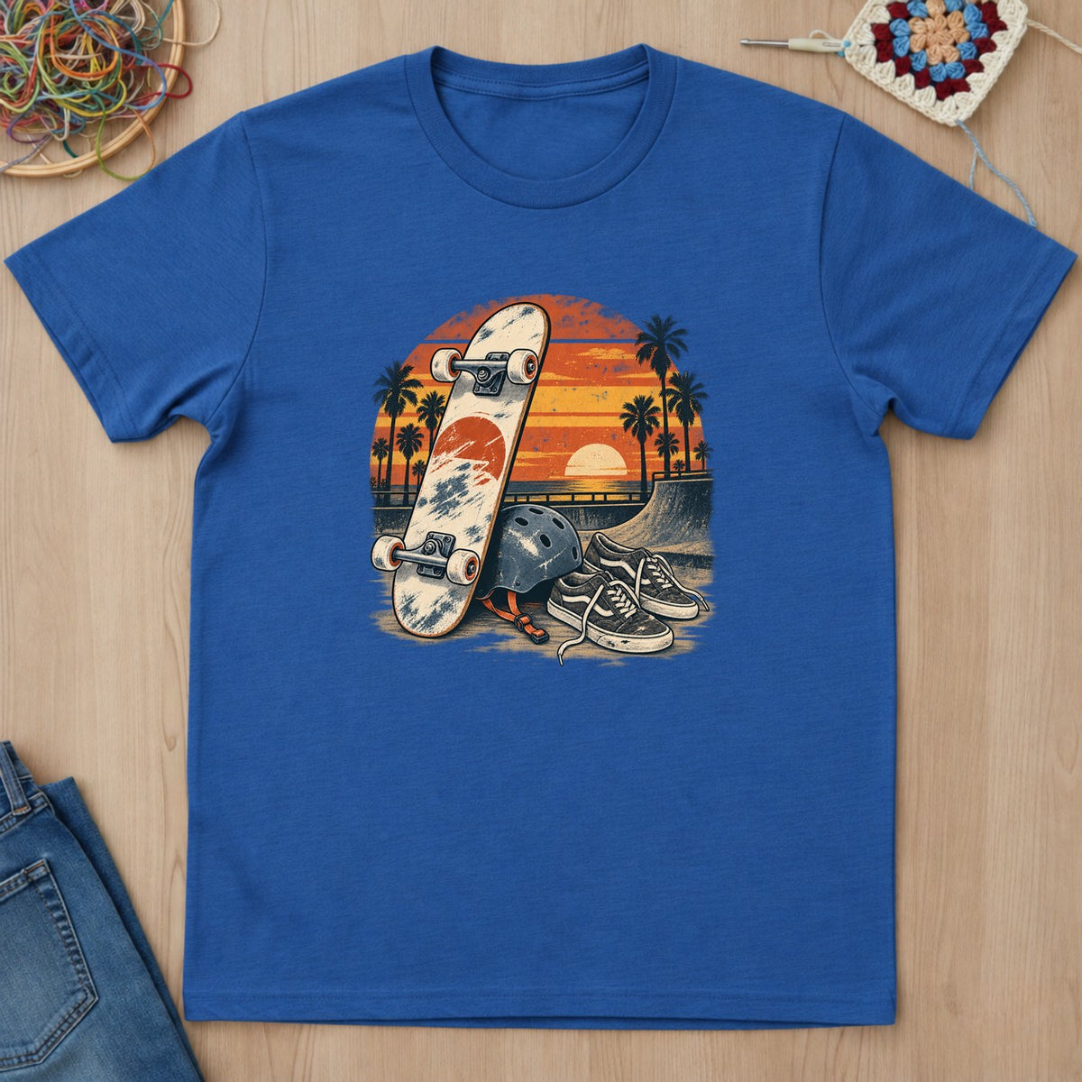 T-shirt mockup — Royal