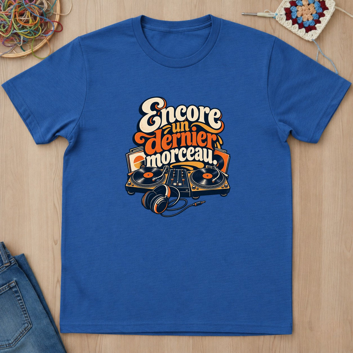 T-shirt mockup — Royal