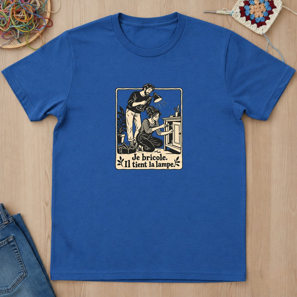 T-shirt mockup — Royal