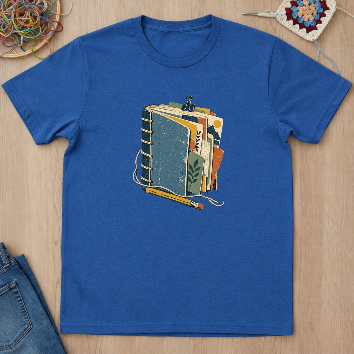 T-shirt mockup — Royal