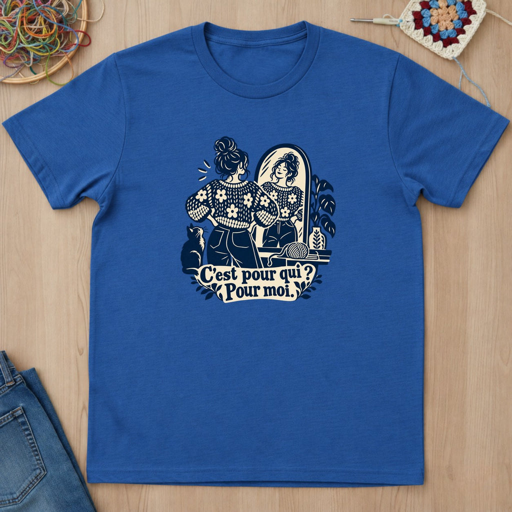 T-shirt mockup — Royal