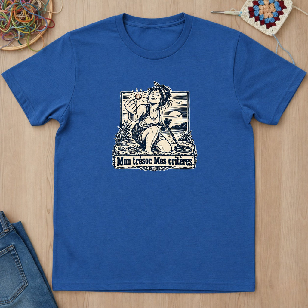 T-shirt mockup — Royal