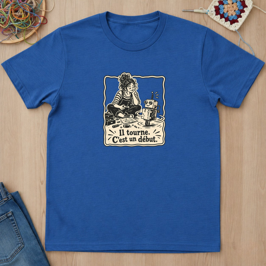 T-shirt mockup — Royal