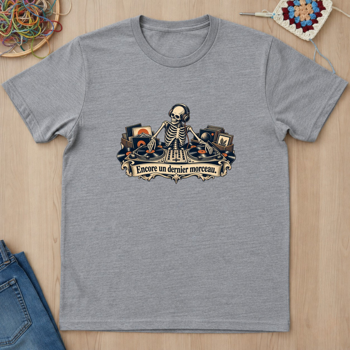 T-shirt mockup — Sport Grey