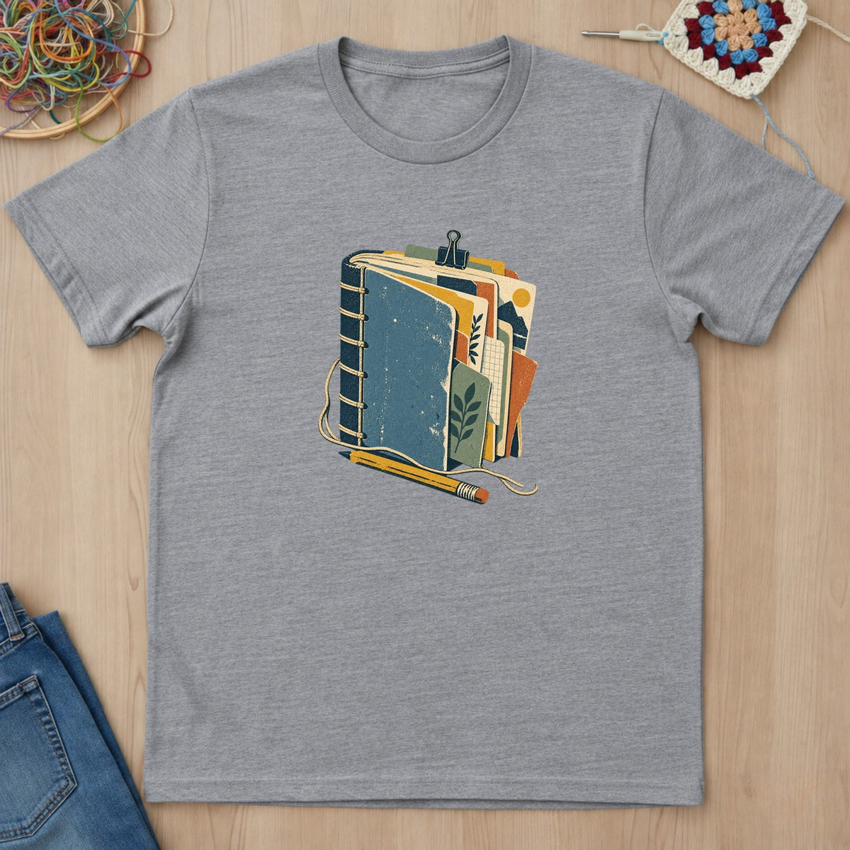 T-shirt mockup — Sport Grey