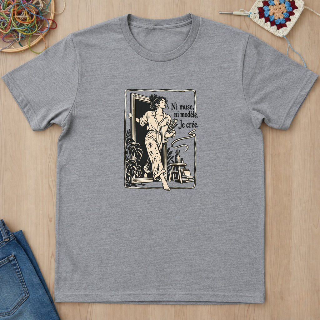 T-shirt mockup — Sport Grey