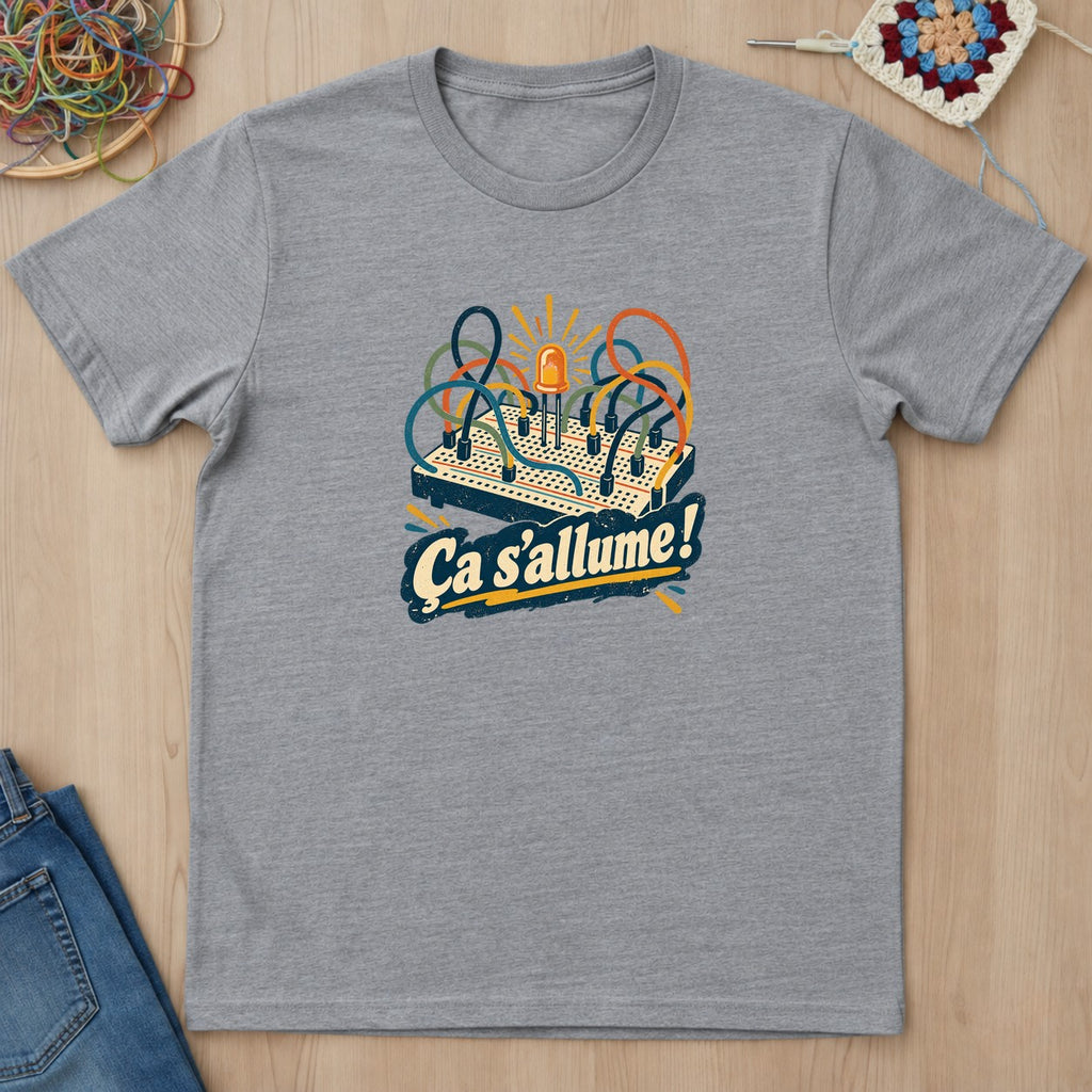 T-shirt mockup — Sport Grey