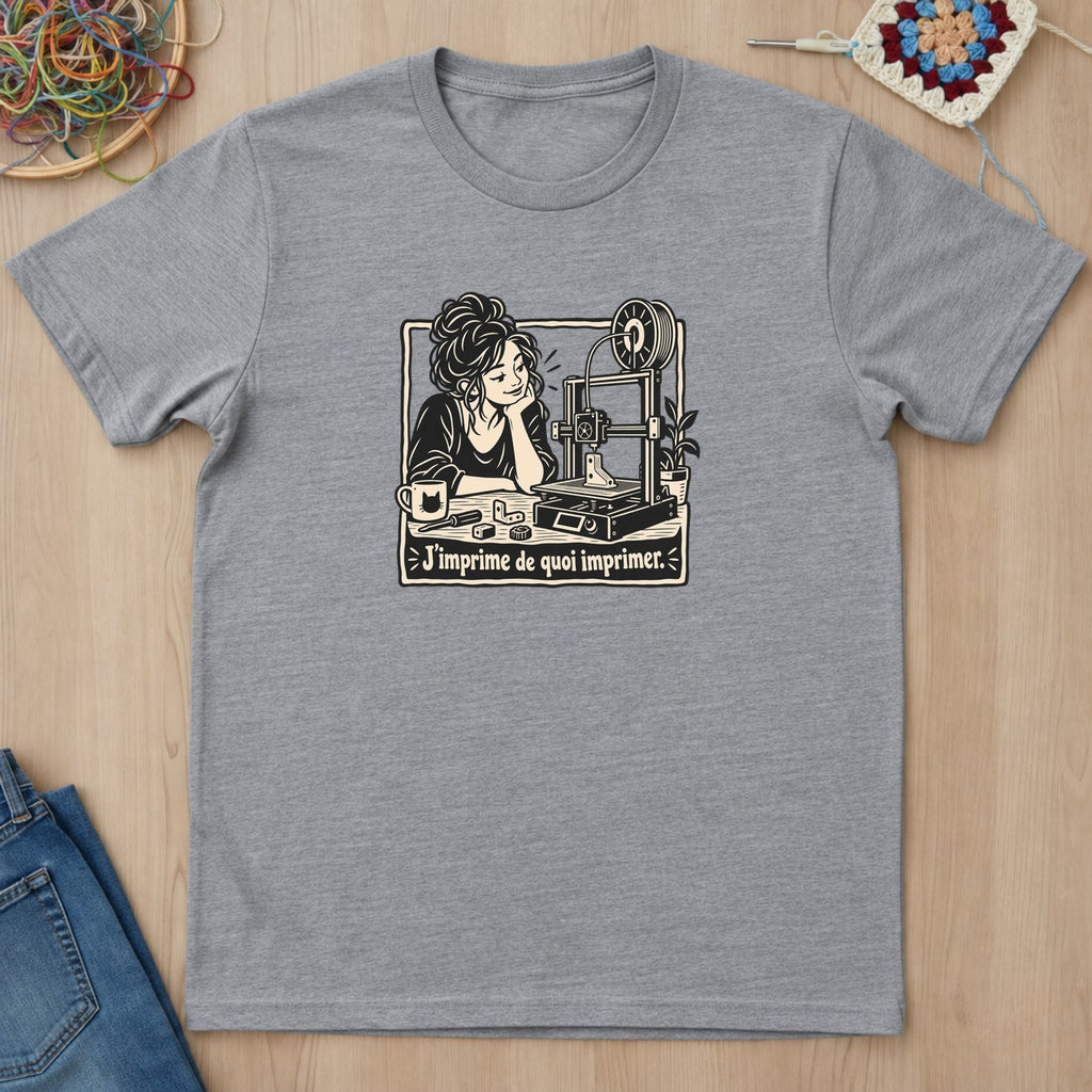 T-shirt mockup — Sport Grey