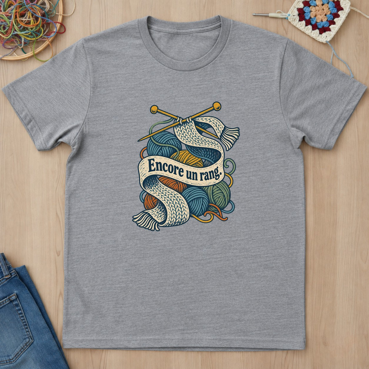 T-shirt mockup — Sport Grey