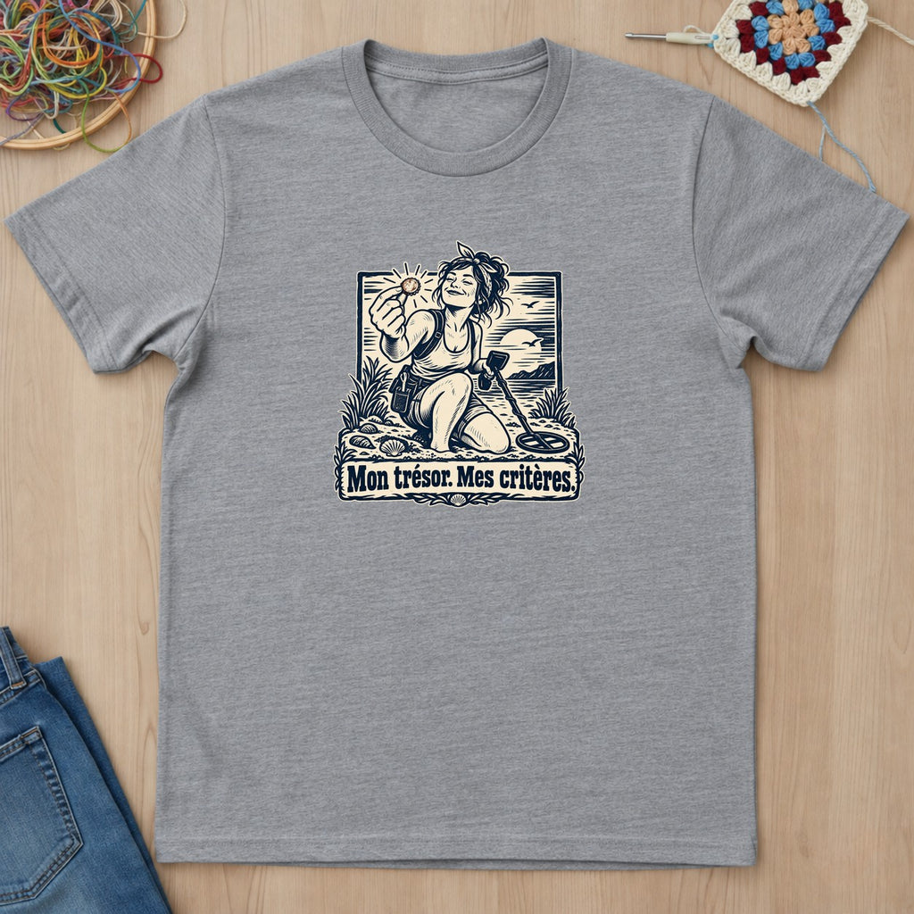 T-shirt mockup — Sport Grey