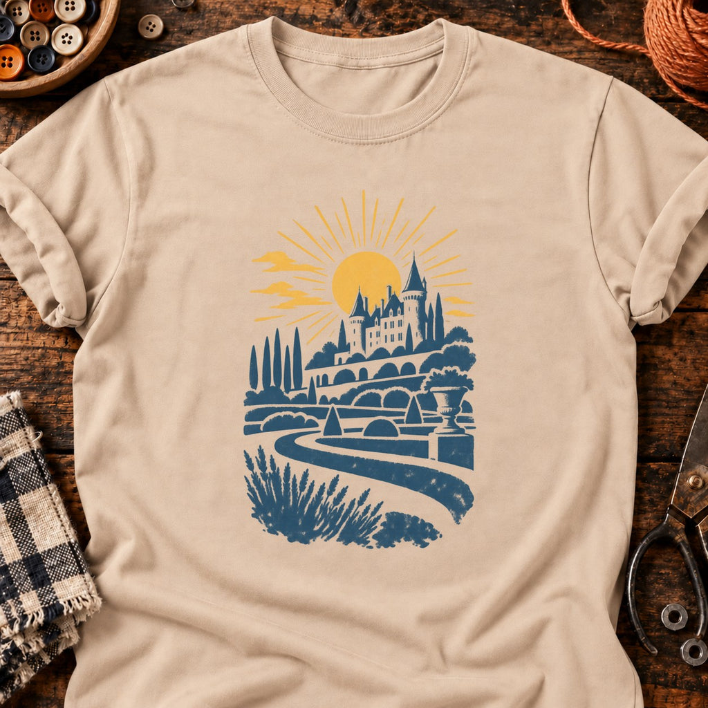 T-shirt Château au jardin formel, coloris naturel