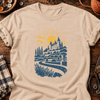 T-shirt Château au jardin formel, coloris naturel